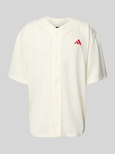 adidas Sportswear Regular Fit Freizeithemd mit Kontraststreifen Offwhite 2