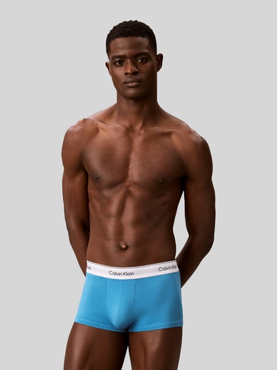 Calvin Klein Underwear Low Rise Trunk aus Baumwoll-Mix im 3er-Pack Blau 4