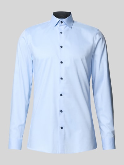 OLYMP No. Six Super slim fit zakelijk overhemd met kentkraag Bleu - 2