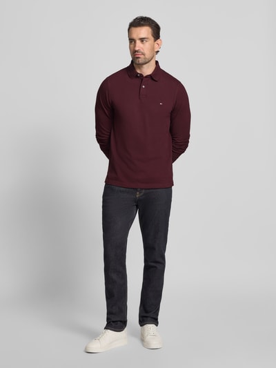Tommy Hilfiger Regular Fit Poloshirt aus Baumwoll-Mix Bordeaux 1
