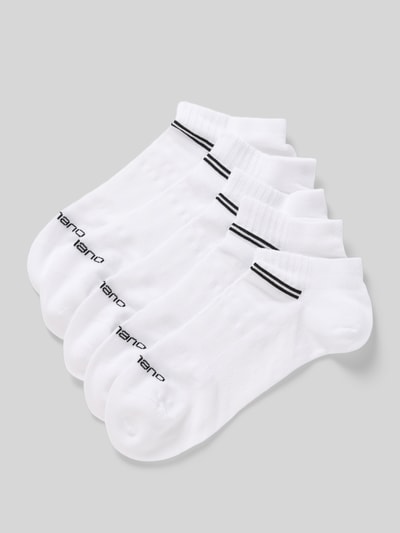 camano Sneakersocken im 5er-Pack mit Logo-Detail Weiss 1