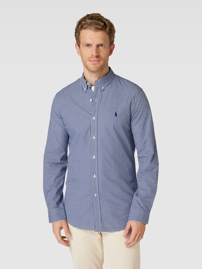 Polo Ralph Lauren Slim fit vrijetijdsoverhemd met vichy-ruit Marineblauw - 4