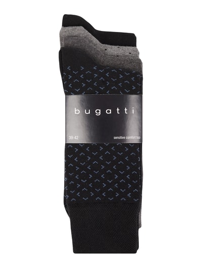 Produktbild von Bugatti Herren Socken 3er Pack - Klassisch, Aus Baumwolle Mix