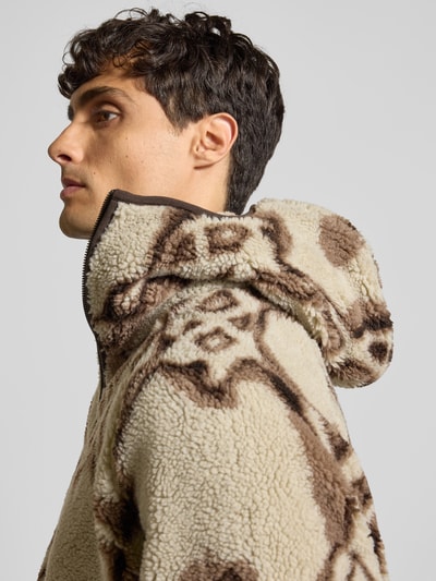 DAILY PAPER Fleecejacke mit Stehkragen Offwhite 3
