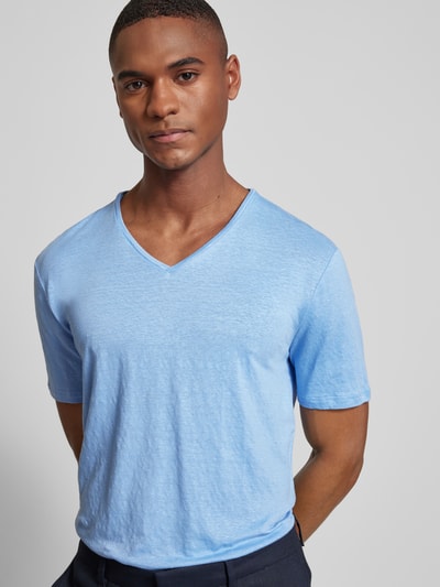 OLYMP Level Five T-shirt met V-hals Bleu - 3