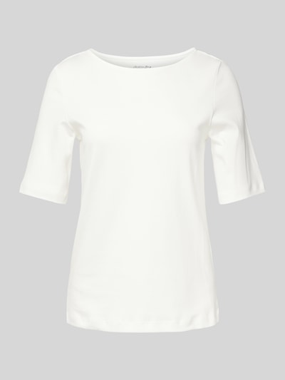 Christian Berg Woman T-Shirt mit U-Boot-Ausschnitt Offwhite 2