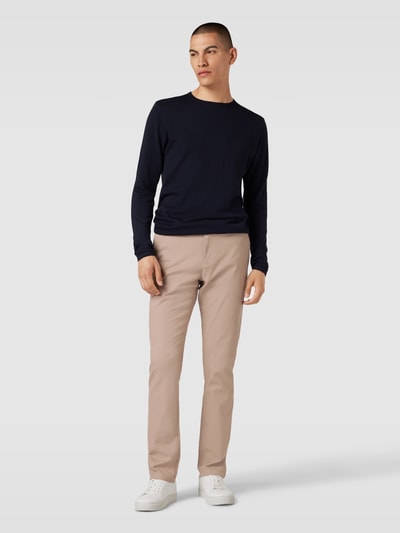 MCNEAL Slim Fit Chino mit Strukturmuster Beige 1