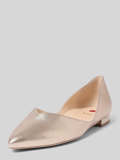 Högl Ballerinas mit Blockabsatz Rose Gold 1