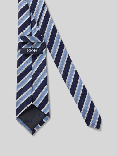 Produktfoto, Krawatte aus Seide im Allover-Look (8 cm) von JOOP! Collection in Blau mit feiner Struktur und klassischer Form, 8 cm Breite.