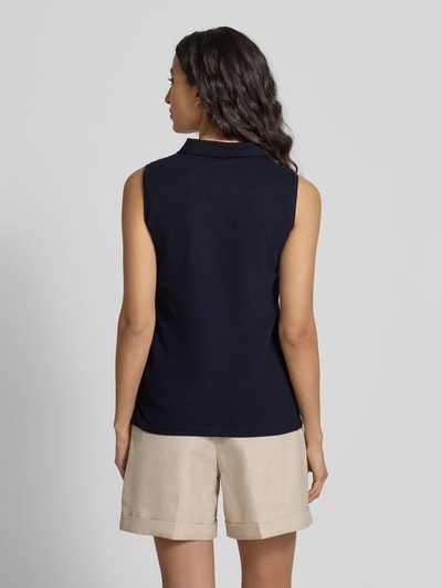 Christian Berg Woman Tanktop met polokraag Donkerblauw - 5