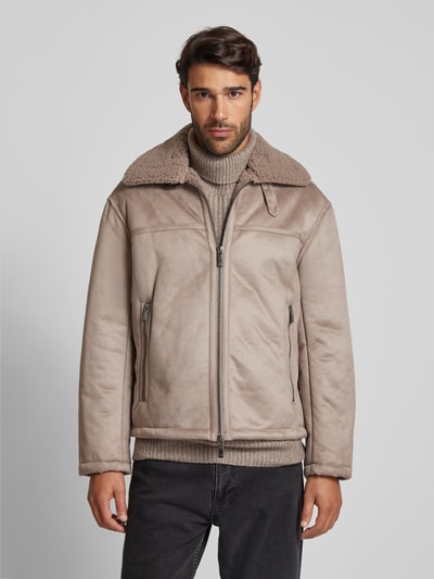 ARMANI EXCHANGE Jacke mit Zweiwege-Reißverschluss Modell 'Pilot' Beige 4