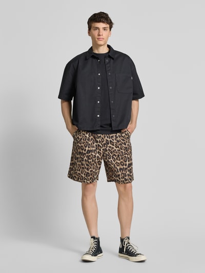 REVIEW Bermudas mit elastischem Bund Beige 1