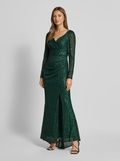 TROYDEN COLLECTION Avondjurk met V-hals Smaragdgroen - 1