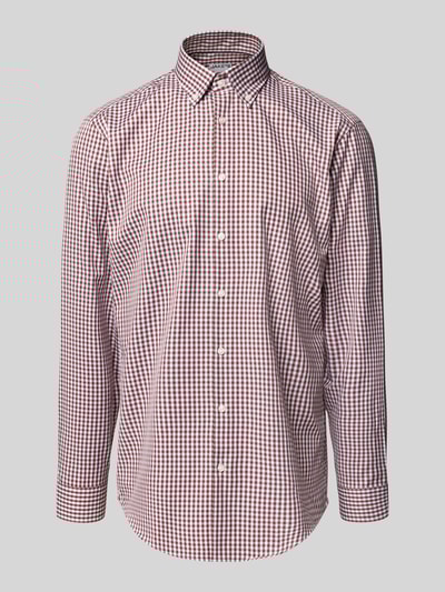 Jake*s Regular Fit Business-Hemd mit Button-Down-Kragen Fuchsia 2