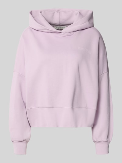 Marc O'Polo Relaxed Fit Hoodie aus reiner Baumwolle Lila 2