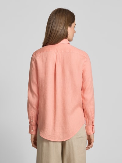 Polo Ralph Lauren Linnen blouse met labelstitching Zalm - 5