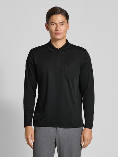 RAGMAN Poloshirt met borstzak Zwart - 4