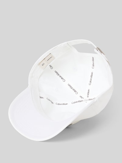 CK Calvin Klein Baseballpet met logostitching, model 'Baseball' Wit - 2