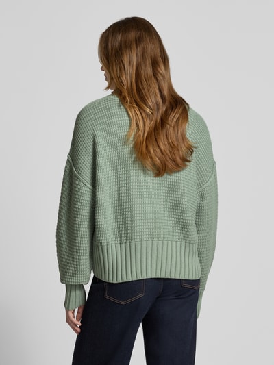 JAKE*S STUDIO WOMAN Strickcardigan mit gerippten Abschlüssen Lind 5