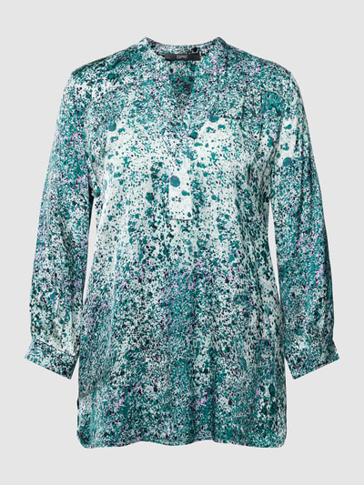 Esprit Collection Blouseshirt van viscose met all-over motief Smaragdgroen - 2