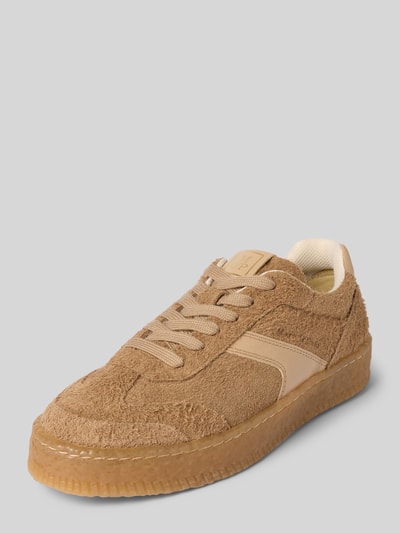 Marc O'Polo Low Top Sneaker aus softem Rindsleder Sand 1