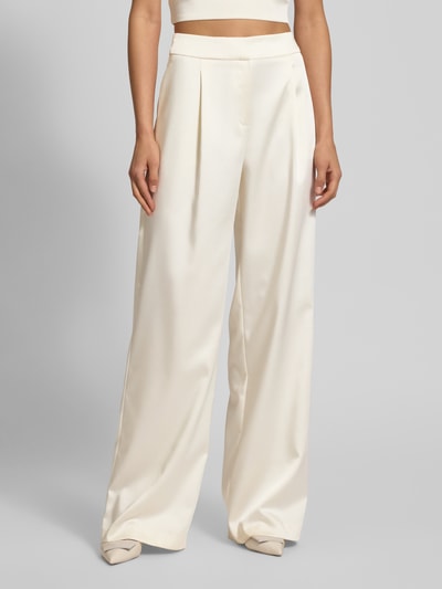 Jake*s Cocktail Wide Leg Bundfaltenhose mit Eingrifftaschen Ecru 4