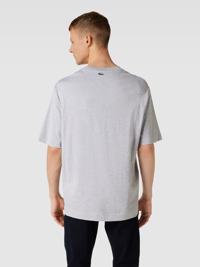 Lacoste T-shirt z bawełny Jasnoszary 5