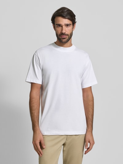 SELECTED HOMME Regular fit T-shirt van puur katoen, model 'COLMAN' Wit - 4