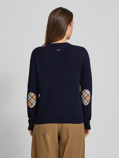 Barbour Regular Fit Strickjacke aus Woll-Baumwoll-Mix Modell 'PENDLE' Marine 5