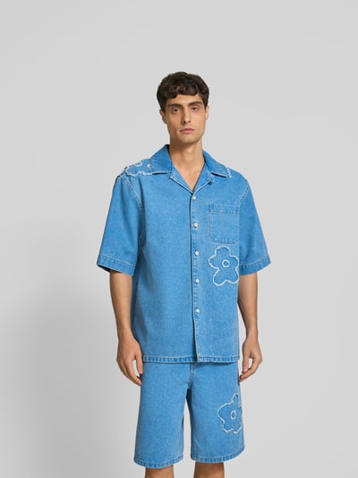 Marni Relaxed Fit Jeanshemd aus Baumwolle Blau 4