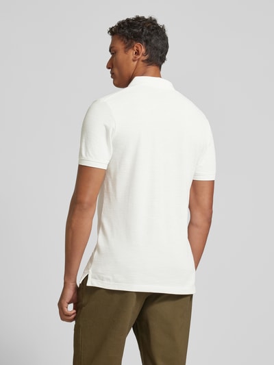 s.Oliver RED LABEL Regular fit poloshirt met labelprint Offwhite - 5