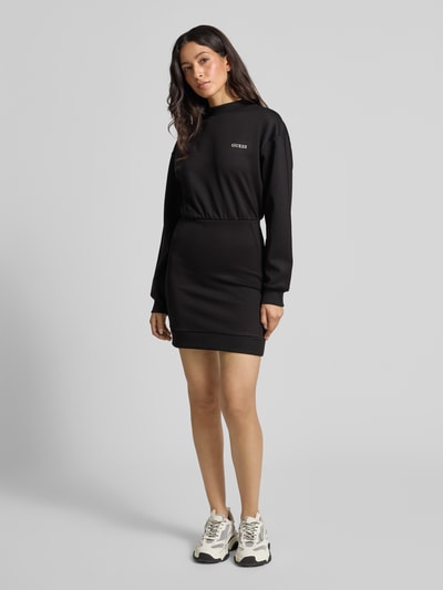 Guess Activewear Sweatkleid mit Label-Print Modell 'CARMEN' Black 1
