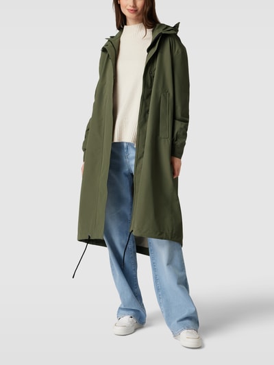 Didriksons Functionele parka met labeldetails, model 'ALICE' Rietgroen - 4