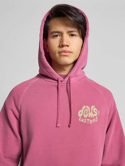 DEUS EX MACHINA Hoodie met kangoeroezak, model 'DEBRIS REVERSE' Bordeaux - 3