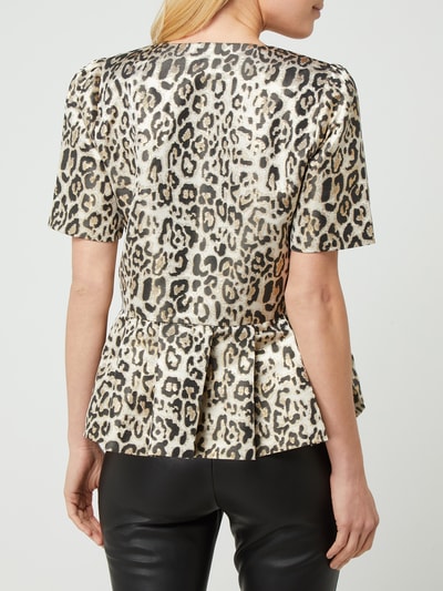 Saint Tropez Blouseshirt met peplum, model 'Desma' Beige - 5