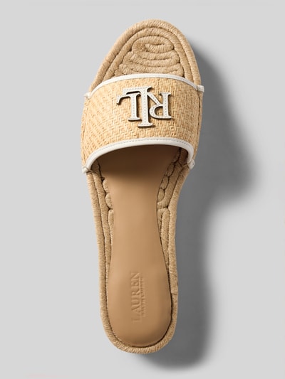 Lauren Ralph Lauren Pantoletten aus echtem Leder Modell 'POLLY 4' Sand 3