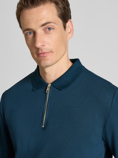 Lindbergh Relaxed Fit Poloshirt mit Label-Detail Blau 3