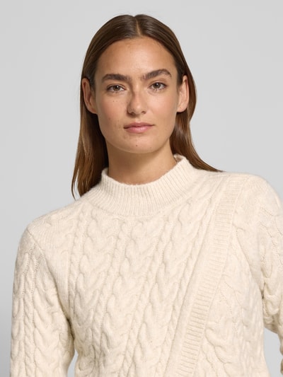 Apricot Regular Fit Pullover in Strick-Optik Offwhite 3