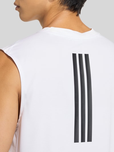 adidas Training Regular Fit Tank Top mit Logo-Print Weiss 3