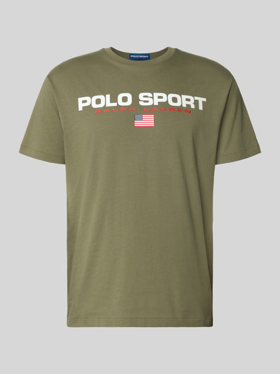 Polo Ralph Lauren Regular Fit T-Shirt aus reiner Baumwolle Oliv 1