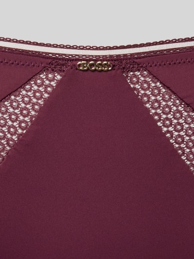 BOSS Slip met kanten details  Bordeaux - 2