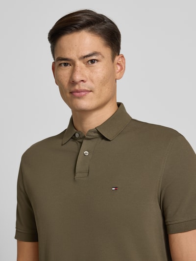 Tommy Hilfiger Regular Fit Poloshirt aus Baumwoll-Elasthan-Mix Oliv 3