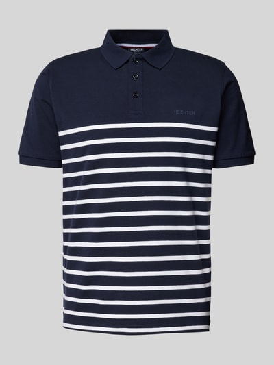 HECHTER PARIS Poloshirt met labelprint Lichtblauw - 2