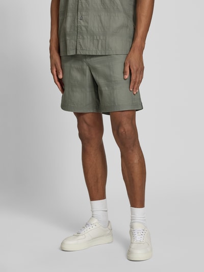 BOSS Orange Tapered Chinoshorts aus reiner Baumwolle Modell 'SANDREW_6_SHORTS' Oliv 4
