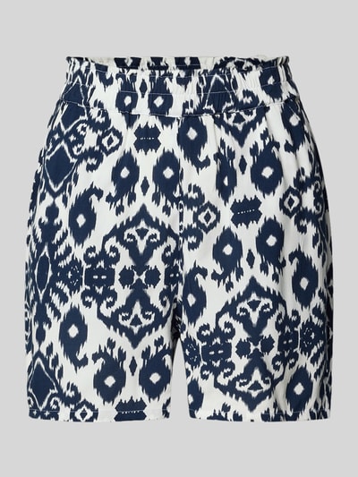 Vero Moda Loose fit korte broek van pure viscose, model 'EASY JOY' Marineblauw - 2