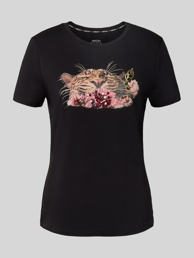 Marc Cain T-Shirt mit Motiv-Print Black 2