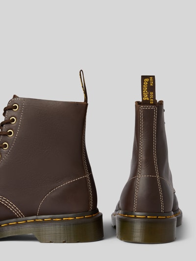 Dr. Martens Buty ze skóry z detalem z logo model ‘Pascal’ Ciemnobrązowy 2