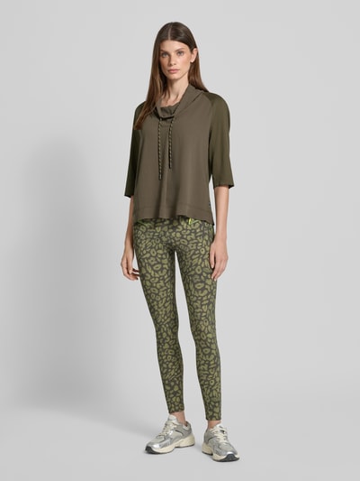 Marc Cain Sweatshirt met tunnelkoord Kaki - 1