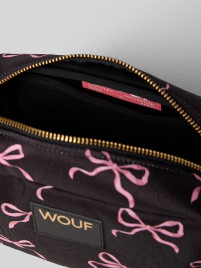WOUF Kosmetiktasche mit Label-Detail Modell 'Juliette' Black 3