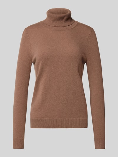 Christian Berg Woman Gebreide pullover van puur kasjmier Hazelnoot - 2